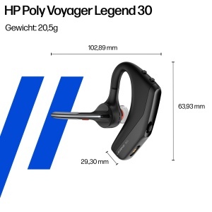 Casti audio Poly Voyager Legend 30 Noise Cancelling, 10 ore autonomie, Negru - Img 6