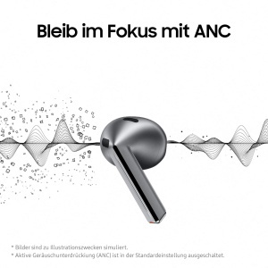 Casti audio Samsung Galaxy Buds3, Bluetooth, Alb, Active Noise Cancelling, 360 Audio - Img 5