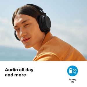 Casti audio Sennheiser ACCENTUM cu ANC hibrid, 50 ore autonomie, alb - Img 2