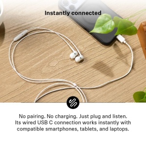 Casti audio Sennheiser CX 80U, USB-C, cu microfon, culoare Sakura - Img 8