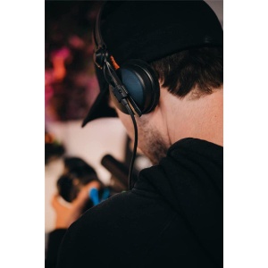 Casti audio Sennheiser HD 25 Special Edition, On-Ear, negru, cu husa si pernite velur - Img 6