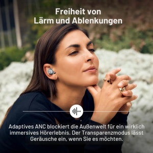 Casti audio Sennheiser Momentum True Wireless 4, Bluetooth 5.4, 30 ore autonomie, Alb Argintiu - Img 3