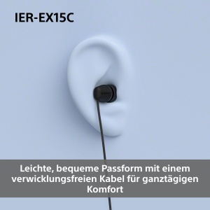 Casti audio Sony IER-EX15C, USB-C, negru, sunet clar si puternic - Img 4