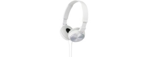 Casti audio Sony MDR-ZX310W, 30mm, alb, design pliabil - Img 3