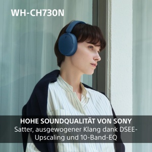 Casti audio Sony WH-CH730N, Noise Cancelling, Bluetooth, Negru - Img 4