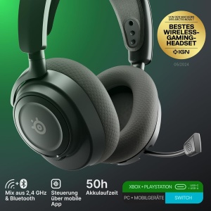 Casti audio SteelSeries Arctis Nova 7X Wireless Gen 2, 50 ore autonomie, negru - Img 2