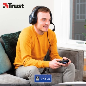 Casti audio Trust Gaming GXT 488 Forze, 50mm, cu microfon pliabil, negru - Img 3