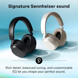 Casti audio wireless Sennheiser ACCENTUM, ANC hibrid, 50 ore autonomie, Taupe - Img 4
