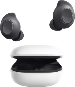 Casti Bluetooth fara fir Samsung Galaxy Buds FE incl. carcasa de fasole araree, anulare activa a zgomotului (ANC), 3 microfoane, control tactil, bas profund, cu cablu de incarcare, grafit [Exclusiv la Amazon] - Img 4
