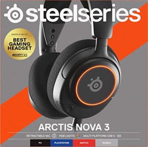 Casti gaming SteelSeries Arctis Nova 3 Hi-Fi 360deg Surround Sound RGB Microfon ClearCast Gen 2 - Img 16