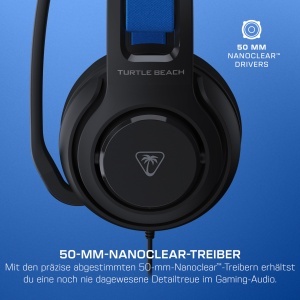 Casti gaming Turtle Beach Atlas 200 PS5PS4 cablu negru sunet premium - Img 3