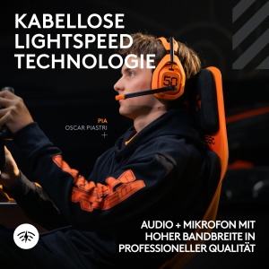 Casti gaming wireless Logitech G Astro A50 X Lightspeed Bluetooth HDMI 21 Papaya Orange - Img 5