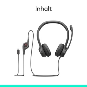 Casti Logitech H390 cu microfon USB sunet stereo negru - Img 10