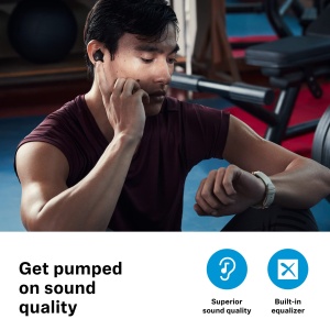 Casti Sennheiser Sport True Wireless - Casti intraauriculare Bluetooth pentru un stil de viata sportiv, ascultarea muzicii si efectuarea de apeluri cu functie acustica adaptabila si anulare a zgomotului, negru - Img 3