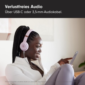 Casti wireless Beats Solo 4 Bluetooth 50 ore autonomie Cloud Pink - Img 5