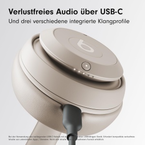 Casti wireless Beats Studio Pro Bluetooth Noise Cancelling 40 ore autonomie Sandstone - Img 5