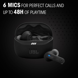 Casti wireless JBL Tune Beam 2 Bluetooth Noise-Cancelling 48h autonomie Negru - Img 4