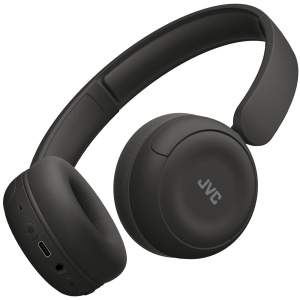 Casti wireless JVC HA-S59W-B 50 ore autonomie Bluetooth 53 microfon design pliabil negru mat