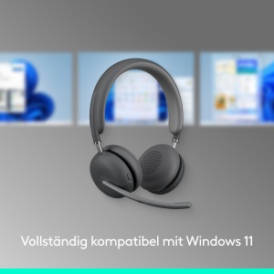 Casti wireless Logitech Zone 2 cu ANC hibrid certificare Microsoft Teams grafit - Img 4