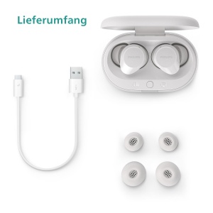 Casti wireless Philips TAT1209 True Wireless Bluetooth Alb Sunet natural si bass dinamic - Img 3