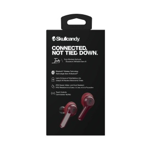 Casti wireless Skullcandy Indy Bluetooth IP55 rezistent la apa si praf 16 ore autonomie Rosu Moab - Img 5