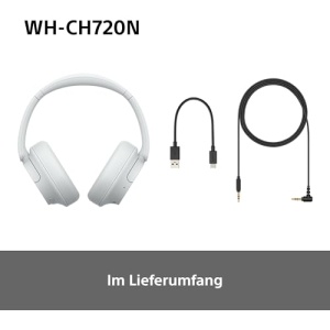 Casti wireless Sony WH-CH720N Bluetooth Noise Cancelling Alb autonomie 35h - Img 11