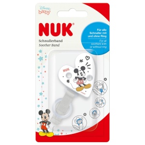 Catarama pentru suzete NUK Mickey Maus cu sistem de prindere simplu, design modern - Img 1