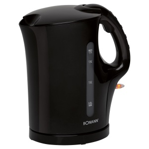 Ceainic Bomann(r) | Ceainic | Ceainic 1,7 L cu oprire automata si manuala | Filtru de calcar detasabil | max. 2200Watt | Ceainic negru | WK 6079 CB - Img 1