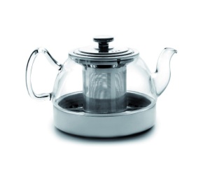 Ceainic din sticla IBILI, 1.2 litri, cu filtru din inox, pentru plite inductie