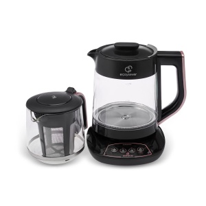 Ceainic electric Karaca Caysever 3-in-1, 1700W, 1.5L, roz aurie - Img 4