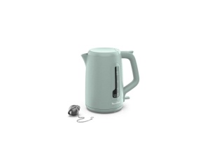 Ceainic electric Moulinex, 1,7 l, afisaj pentru 1 cana, filtru anticalcar, strecuratoare de ceai incluse, umplere si curatare usoara, oprire automata, design elegant, culoare Eucalyptus Morning