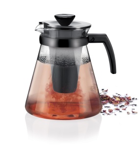 Ceainic Tescoma TEO 1.7 l, cu sistem de infuzare, din sticla borosilicata
