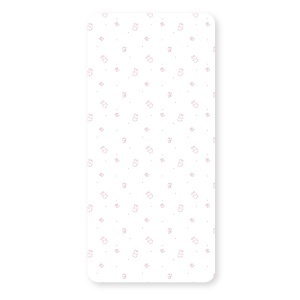 Cearsaf cu elastic Peppa Pig, design Prancer, roz cu alb, 70 x 140 cm