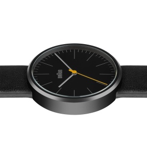 Ceas analogic barbatesc Braun BN0172BKBKG, carcasa ceramica 42mm, curea din piele neagra - Img 3