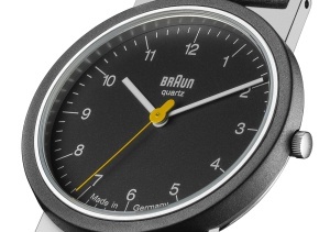 Ceas analogic unisex Braun AW10, 33mm, curea din piele, cadran negru - Img 6