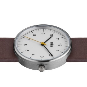 Ceas barbatesc Braun BN0021WHBRG, cadran alb, bratara din piele maro, 38mm - Img 5