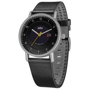Ceas barbatesc Braun BN0301BKSLBKG, 40 mm, cu display solar, curea din piele neagra - Img 3