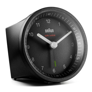 Ceas de perete Braun BC07B-DCF, negru, cu alarma crescatoare si functie snooze