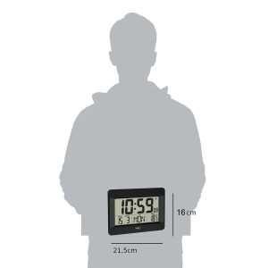 Ceas digital TFA Dostmann 60.4519.01 cu afisaj mare si termometru - Img 3