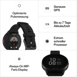 Ceas GPS Polar Pacer cu monitorizare puls, design usor, GPS precis - Img 8