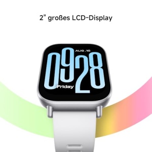 Ceas inteligent activ Xiaomi Redmi Watch 5, ecran LCD de 2,0", baterie de 18 zile, 140+ moduri sportive, urmarire ritm cardiac si SPO2, 5ATM rezistent la apa, apeluri Bluetooth, tracker de fitness, monitorizare somn - Img 4
