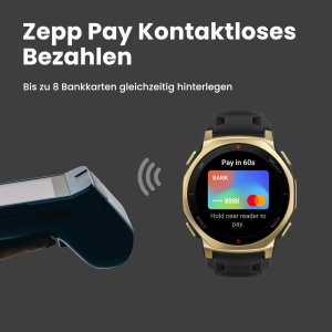 Ceas inteligent Amazfit T-Rex 3 Pro, 44 mm, AMOLED, GPS dual, 180 sporturi, negru-auriu - Img 7