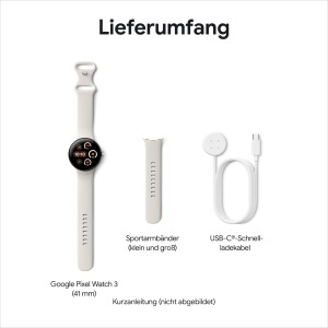 Ceas inteligent Google Pixel Watch 3, 41 mm, urmarire ritm cardiac, negru mat - Img 13