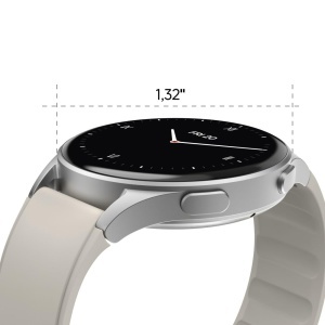 Ceas inteligent Hama 8900, GPS, IP68, touchscreen AMOLED, argintiu - Img 5