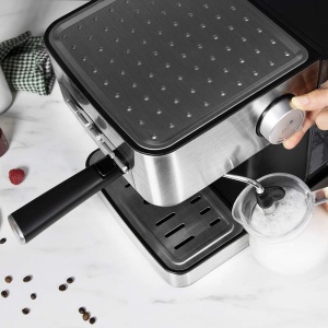 Cecotec Cumbia Power Espresso 20 Barista Aromax Aparat de cafea Putere 2900 W 2 sisteme de incalzire pompa de presiune de 20 bari manometru suport fil - Img 4