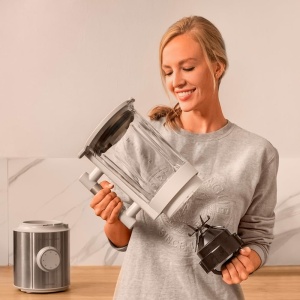 Cecotec Stand Mixer Grand Katana 2700MAX Total Destroy W. Putere maxima 2700W, tehnologie contra-rotativa, cutit cu 8 lame cu acoperire din titan negru, ulcior termorezistent 1.8L - Img 9
