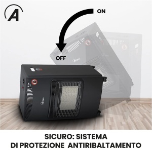 Centrala pe gaz ARDES BOXER AR382, 3 puteri, 1500-4200W, cu butelie LPG - Img 7