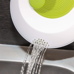 Centrifugator de salate Westmark, capacitate: 4,4 litri, o 23,5 cm, plastic, fara BPA, spinderella, culoare: transparent/alb/verde, 2430224A - Img 5