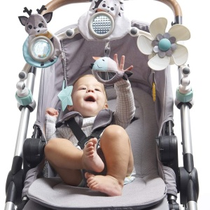 Cerc de joaca Tiny Love Sunny Stroll cu jucarii interactive, pentru bebelusi, cu clipsuri universale - Img 4