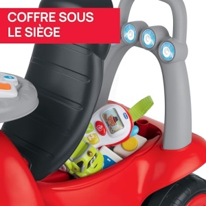Chicco Billy Walk&Ride Eco+, Primii pasi, Dispozitiv de mers si calarie 2 in 1, Asamblare usoara, Ghidon ergonomic, Roti late, cu zgomot si lumini de conducere, Plastic reciclat, 12-36 luni, Rosu - Img 9